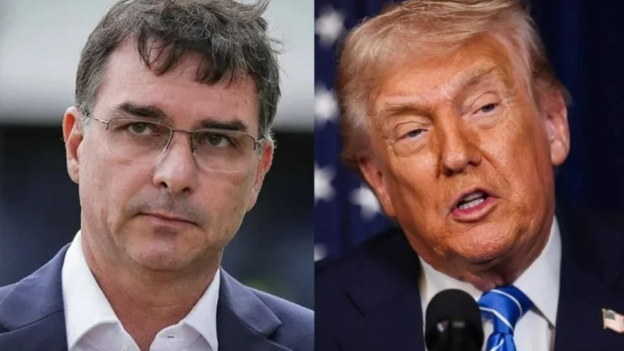 Flávio Bolsonaro deve se reunir com Donald Trump na Casa Branca na próxima semana