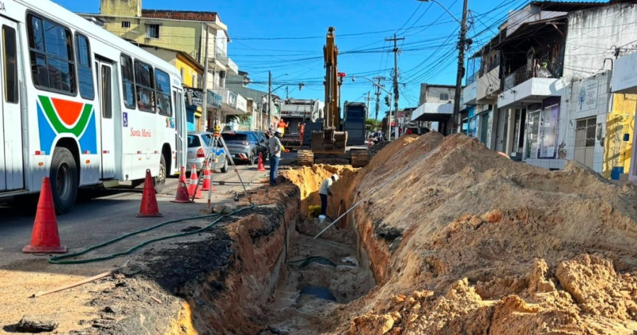 Obra de drenagem da Avenida Solange Nunes chega a 30% de execução em Natal